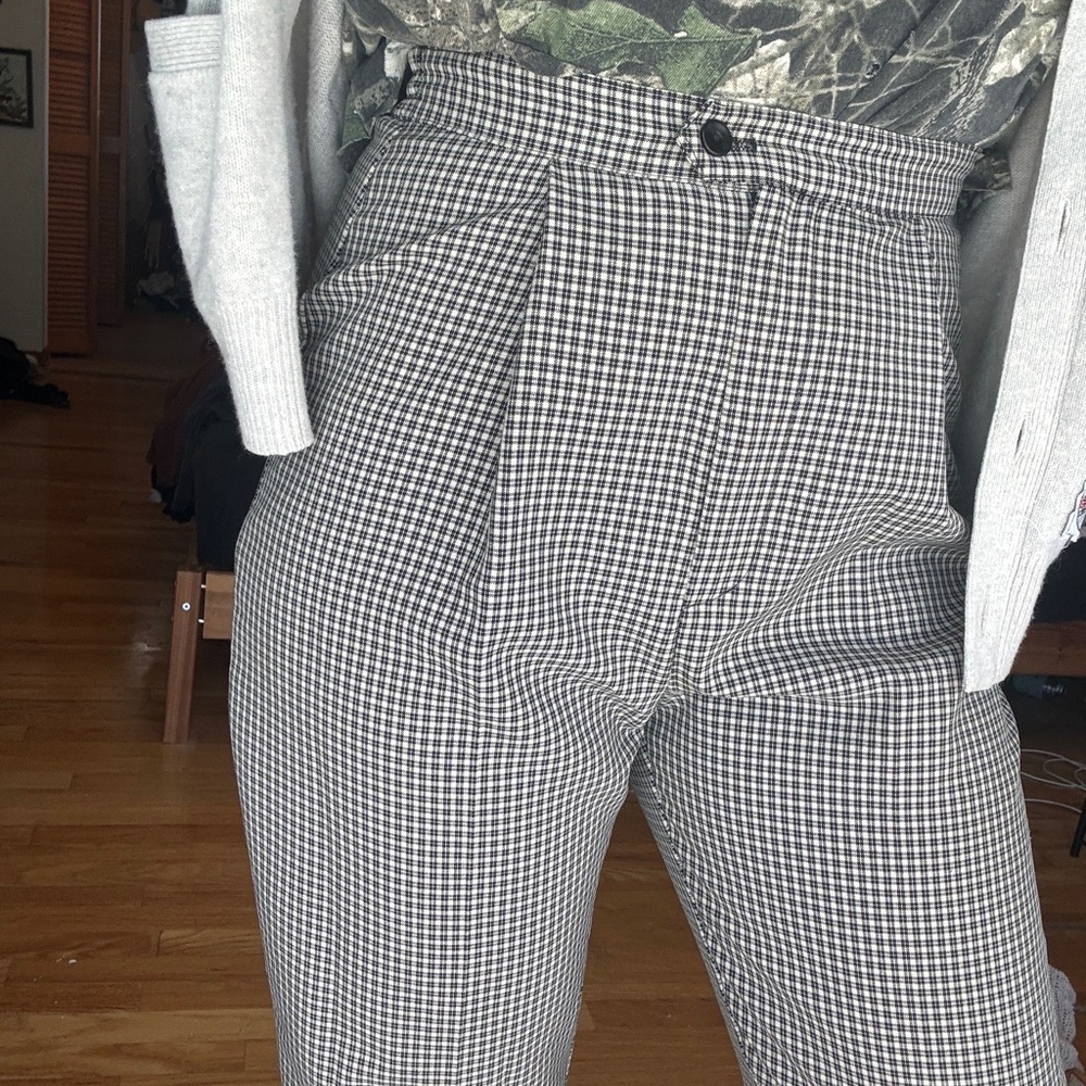 Vintage cool check trouser pants